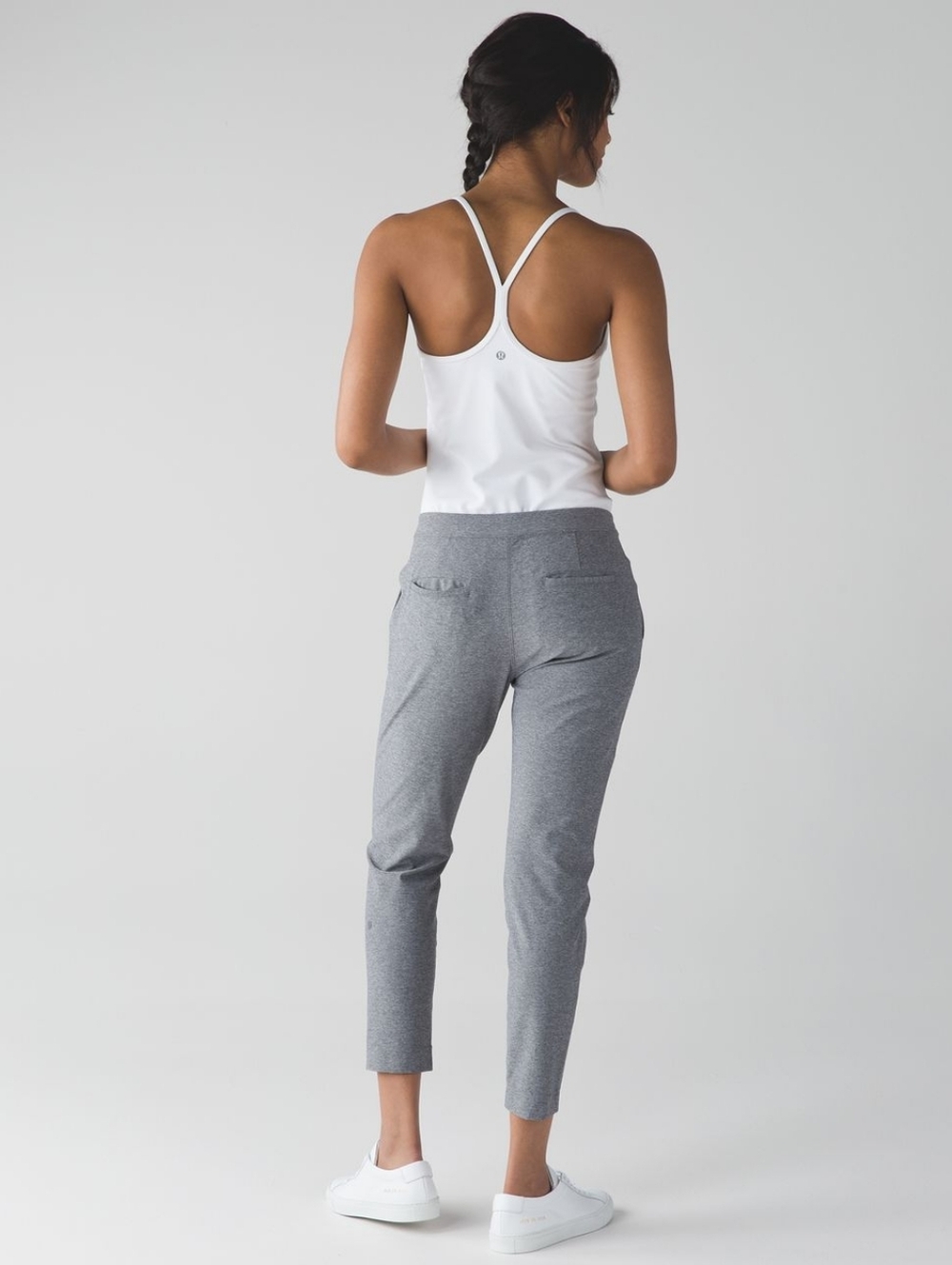 LULULEMON Jet Crop Luon In Heathered Slate